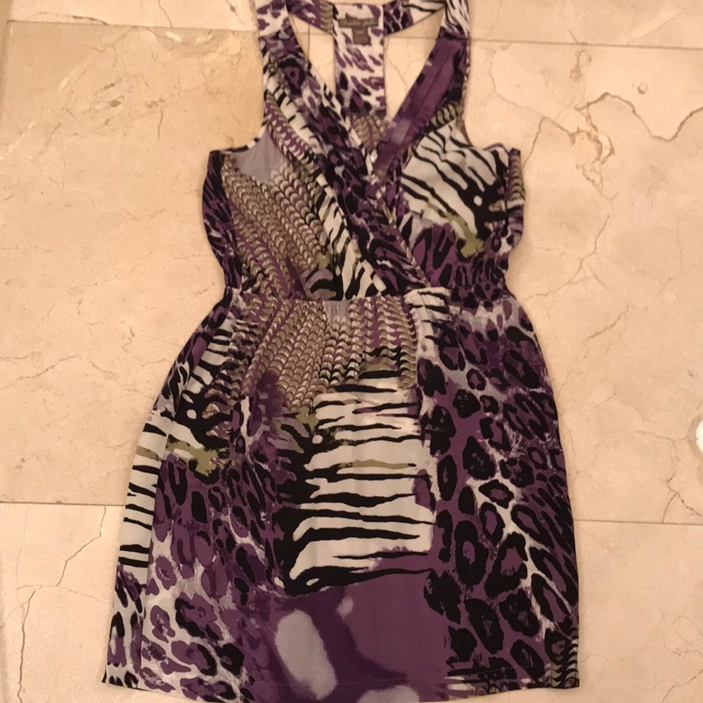 Silk print dress
